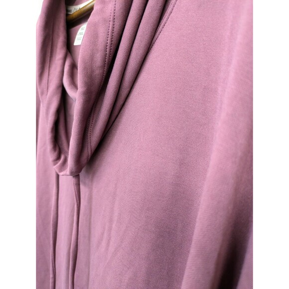 Calvin Klein Women's Performance Cowl Neck Sweatshirt Purple Pink Athleisure 2X - Picture 6 of 12